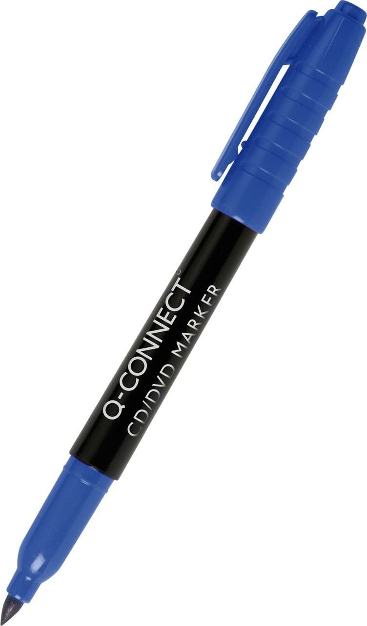 Q-Connect Marker do płyt CD/DVD Q-CONNECT, 1mm (linia), niebieski