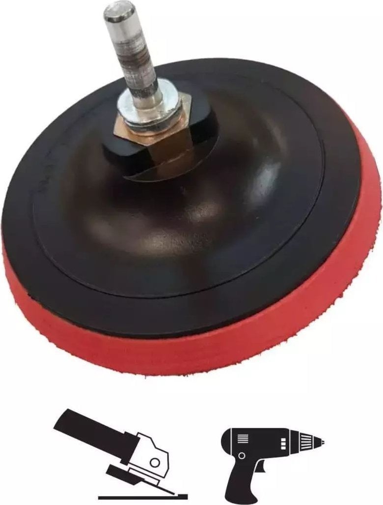 Dedra Dysk mocujący z rzepem M14, 150mm + trzpień do wiertarki