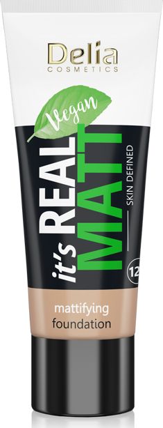 Delia Cosmetics It's Real Matt Podkład matujący odżywczo-nawilżający nr 101 Porcelain 30ml