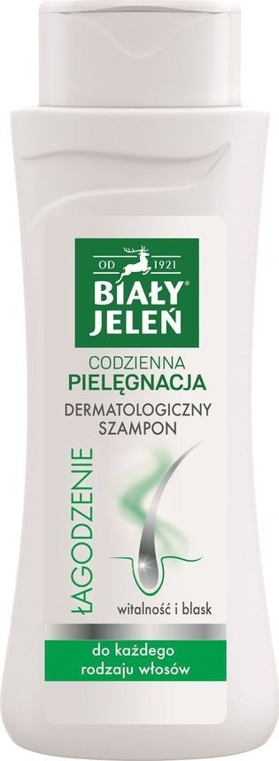 Pollena Biały Jeleń Codzienna Pielęgnacja Łagodzenie Szampon do włosów dermatologiczny - każdy rodzaj włosów 300ml