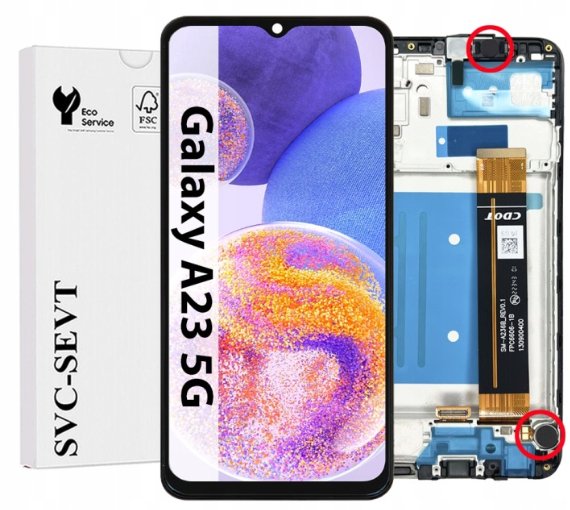 UTS-Group Wyświetlacz Do Samsung Galaxy A23 5G A236 A236B Ramka Oryginał LCD Ekran