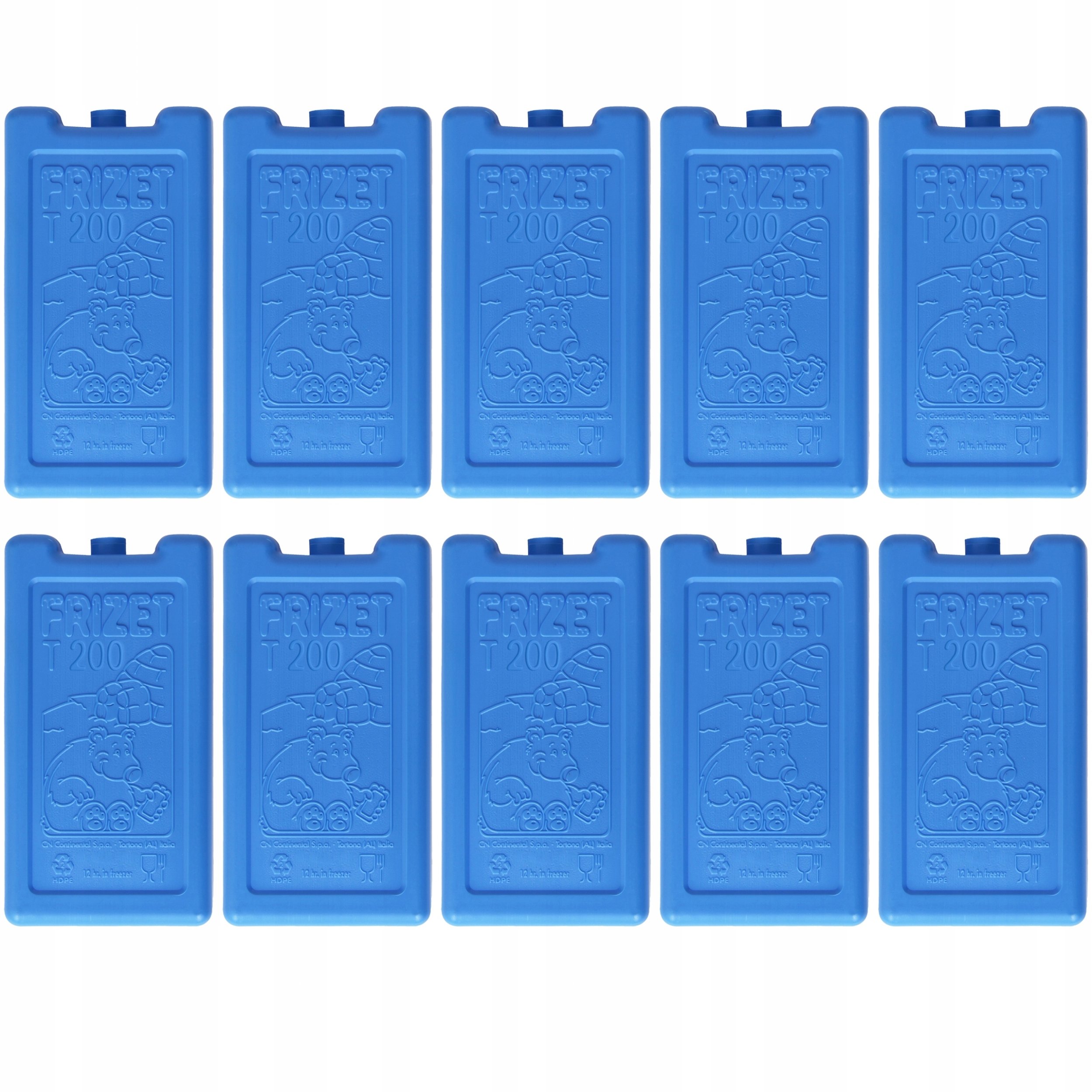 Vilde Wkłady chłodzące mrożące do lodówki turystycznej torby termicznej 10x200ml