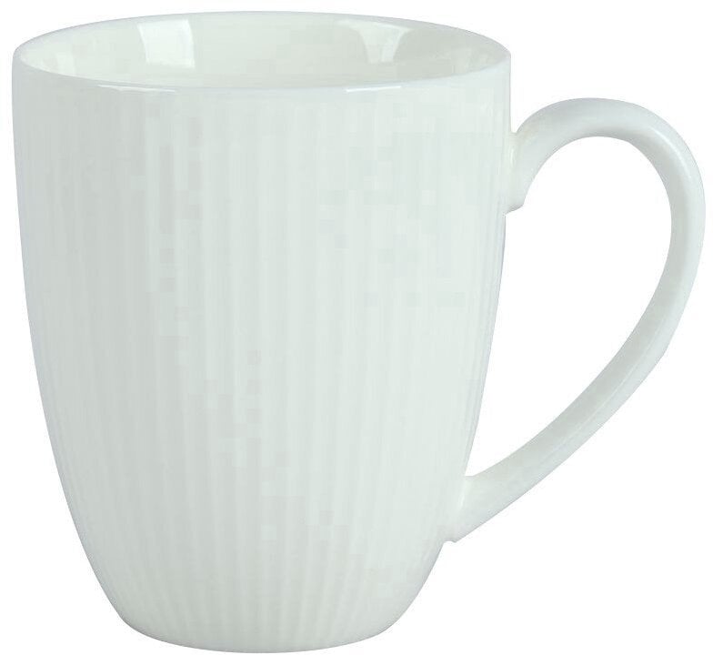MUG VERTICAL LINES WHITE 370ML