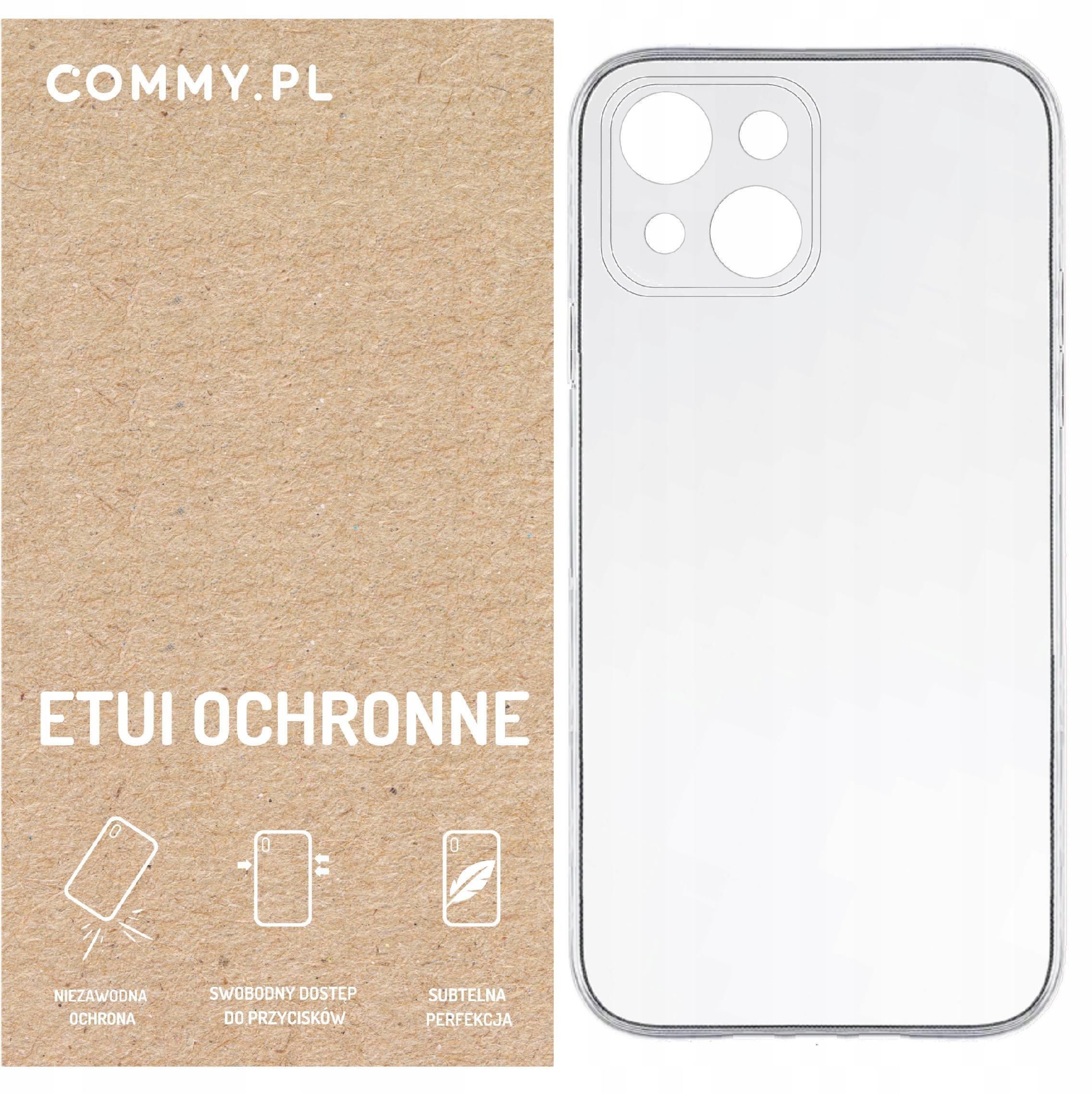 Przezroczyste etui COMMY Slim 2 mm - styl i ochrona dla iPhone 13