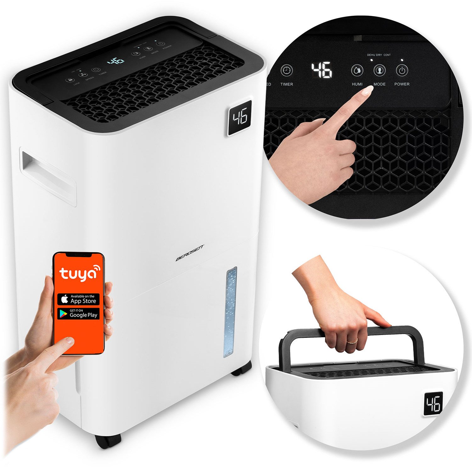 Berdsen Osuszacz powietrza kompresorowy - pochłaniacz wilgoci BD-534 biały