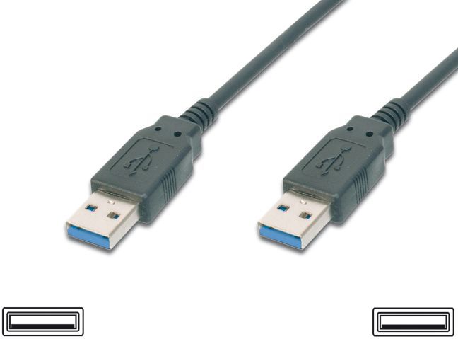 Фото - Кабель PremiumCord Kabel USB  USB-A - USB-A 2 m Czarny  (ku3aa2bk)