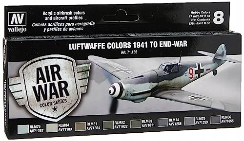 Vallejo Vallejo: 71.166 - Model Air - Air War - Luftwaffe Colors - 1941 to End-War (8x18 ml)