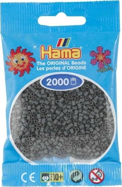 Hama Beads Hama mini koraliki ciemnoszary
