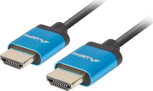 Kabel Lanberg HDMI - HDMI 1m niebieski (CA-HDMI-22CU-0010-BK)
