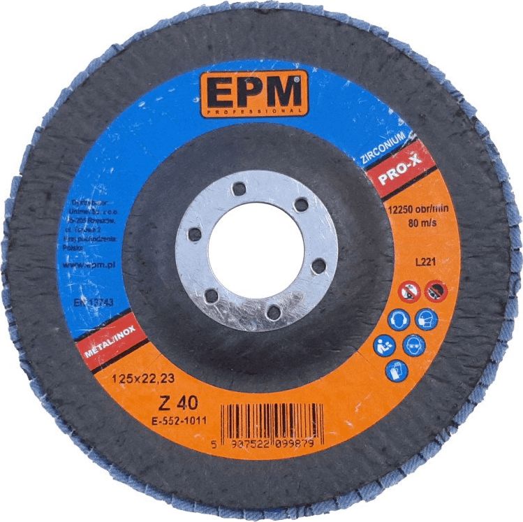 EPM lamelka cyrkonowa EPM PRO-X granulacja 120 125mm (E-552-1014)