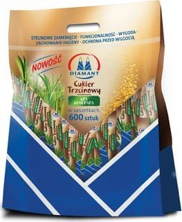 Diamant cukier trzcinowy saszetka 5gx600 3 kg