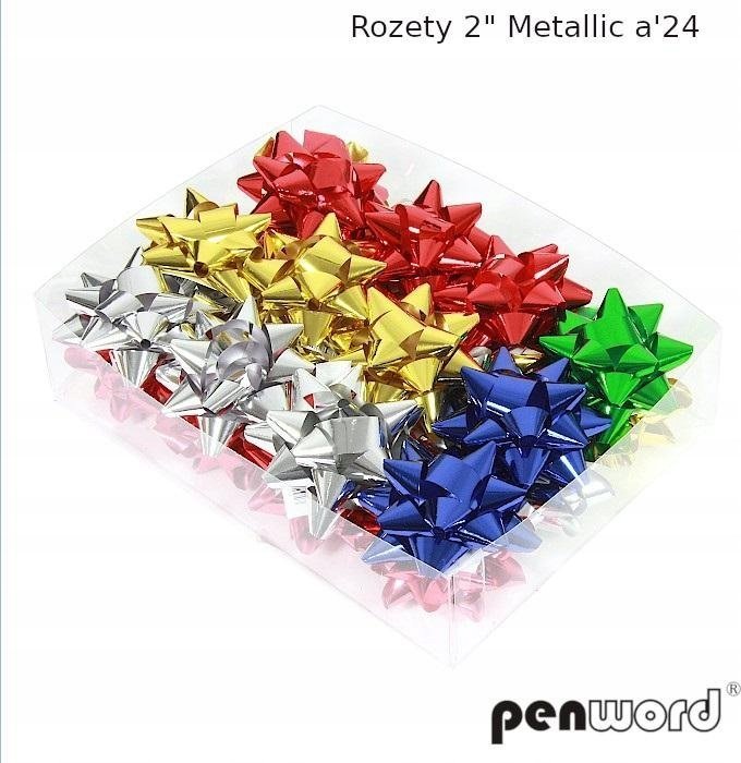 Party Deco Rozety metallic (24szt)