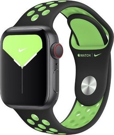 Zdjęcia - Pozostałe do telefonów komórkowych Apple Pasek  Watch MXQW2FE/A 38/40/41mm Nike Sport Brand czarno-limon 