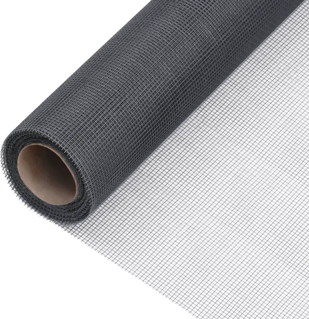 vidaXL Siatka z włókna szklanego, 60 x 2000 cm, szara