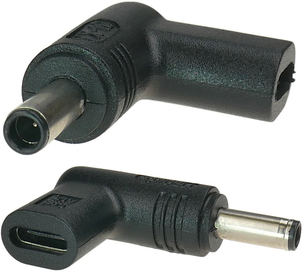 Adapter USB-C do zasilania laptopa z gniazdem 4,5x3,0mm + pin