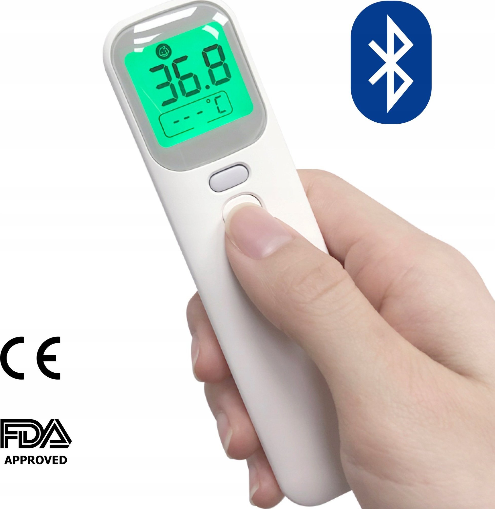 Termometr Wellue bezdotykowy na podczerwień z bluetooth