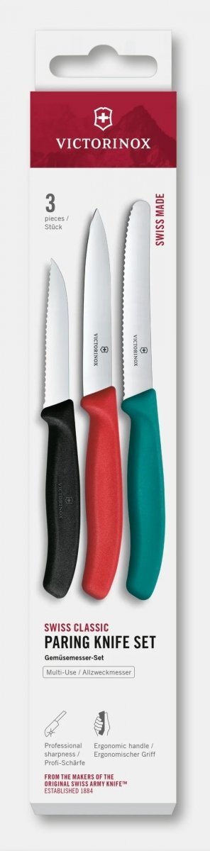 Victorinox Zestaw noży do warzyw i owoców Swiss Classic, 3 elementy 6.7116.34C1