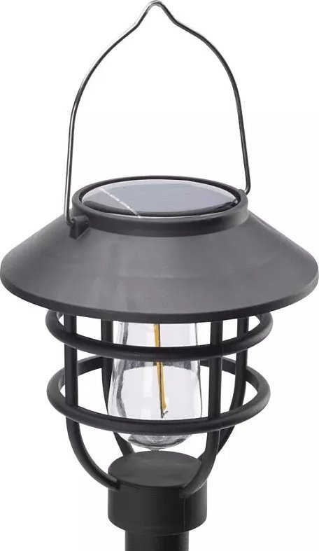 Ansult Lampa ogrodowa solarna w stylu retro wbijana lub wisząca 37,5 10 cm Lampa ogrodowa solarna w stylu retro wbijana lub wisząca 37,5 10 cm