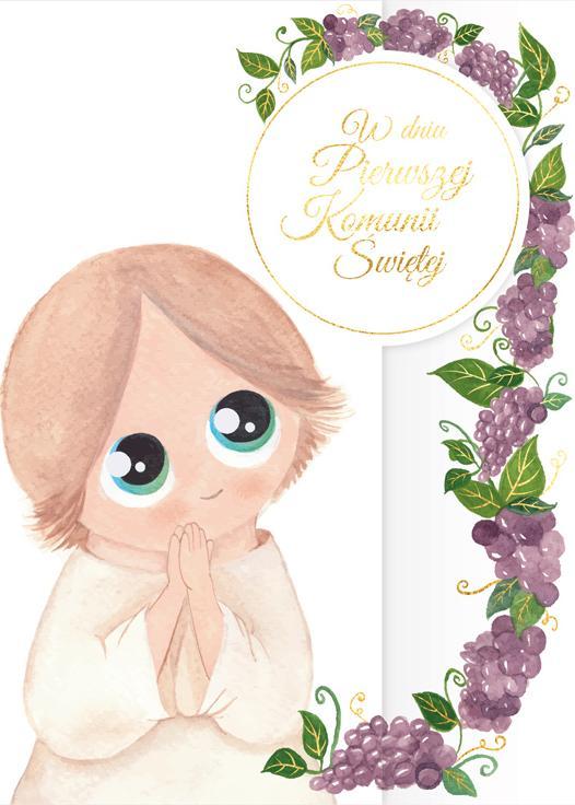 HENRY Karnet B6 Komunia. Anioł