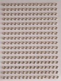 BREWIS Dżety samoprzylepne srebrne 6mm 140szt
