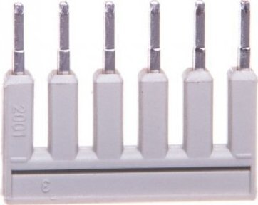 Wago Mostek grzebieniowy 6-torowy jasnoszary 2001-406 TOPJOBS /25szt./