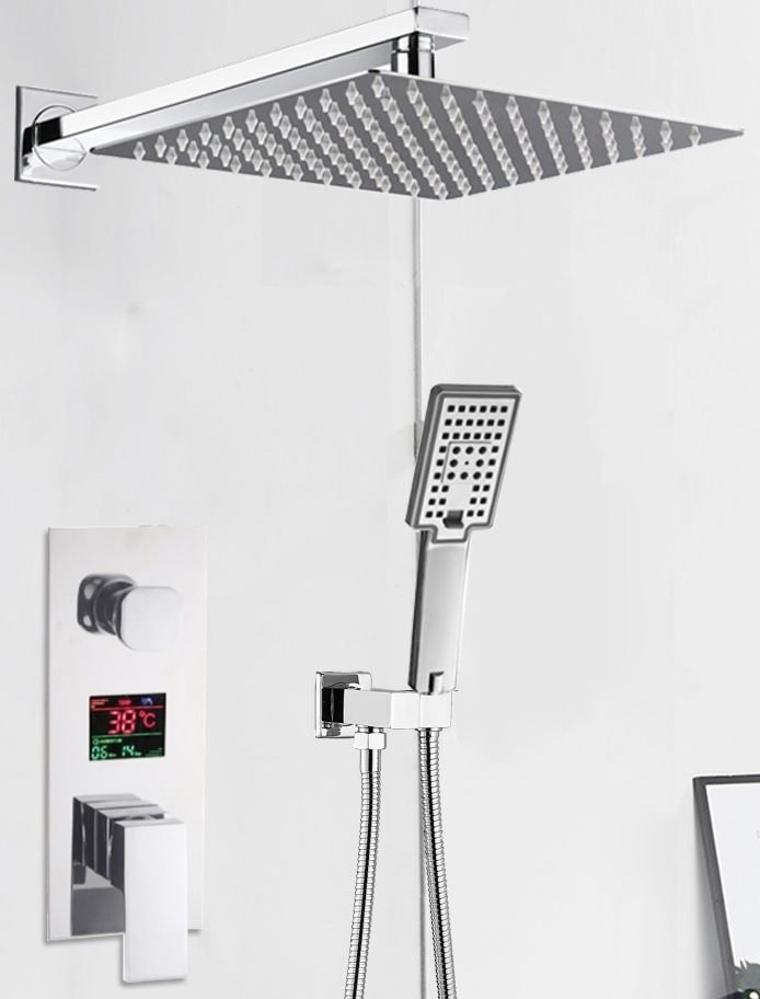 Zestaw prysznicowy PDS Premium Exclusive ścienna chrom