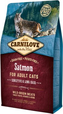 Carnilove 6kg KOT SENSI LONG HAIR SALMON