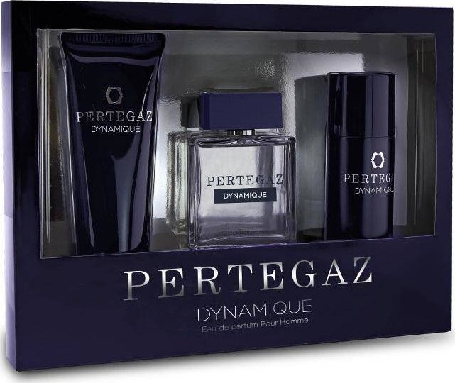 Saphir Pertegaz Dynamique Pour Homme zestaw woda perfumowana spray 100ml + żel pod prysznic 230ml + dezodorant 150ml
