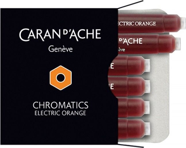 Caran d`Arche Naboje Chromatics pomarańczowe 6 sztuk