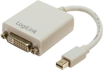 Adapter AV LogiLink DisplayPort Mini - DVI-I biały (CV0037)