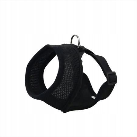 Barry King Szelki dla psa czarne siatka i poliester S ob.szyi 32cm/ob.klatki 37-47cm
