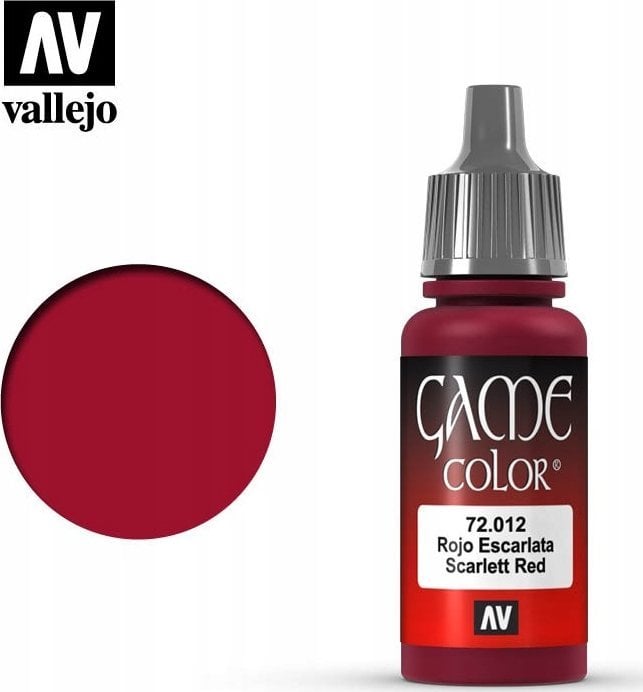 Vallejo : 72.012 - Game Color - Scarlet Red (18 ml)