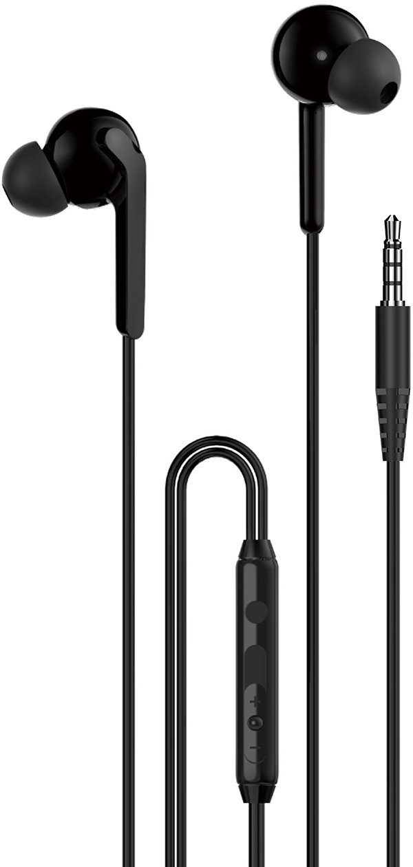 Dudao Słuchawki przewodowe dokanałowe X3+ USB-C - czarne Słuchawki przewodowe dokanałowe X3+ USB-C - czarne