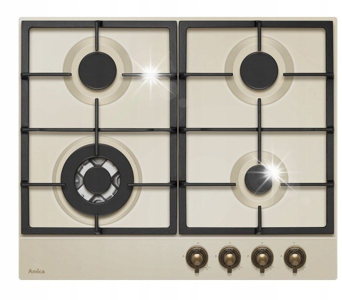 Płyta grzewcza Amica Płyta gazowa Amica PGA6101APCI Retro 230V BEŻOWA