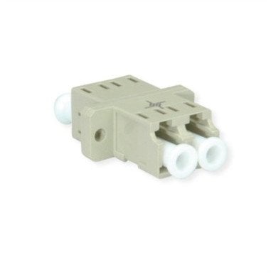 Adapter TELEGRTNER LC/APC Duplex, wielomodowy, tuleja z tworzywa sztucznego, obudowa z tworzywa sztucznego, beżowy, Z77