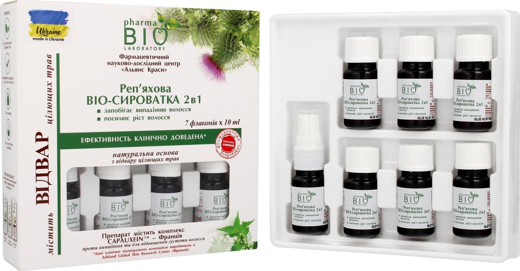 ENERGY OF VITAMINS Bio Pharma Laboratory Bio* Serum 2w1 z wyciągiem z Łopianu 1op.(10mlx7)