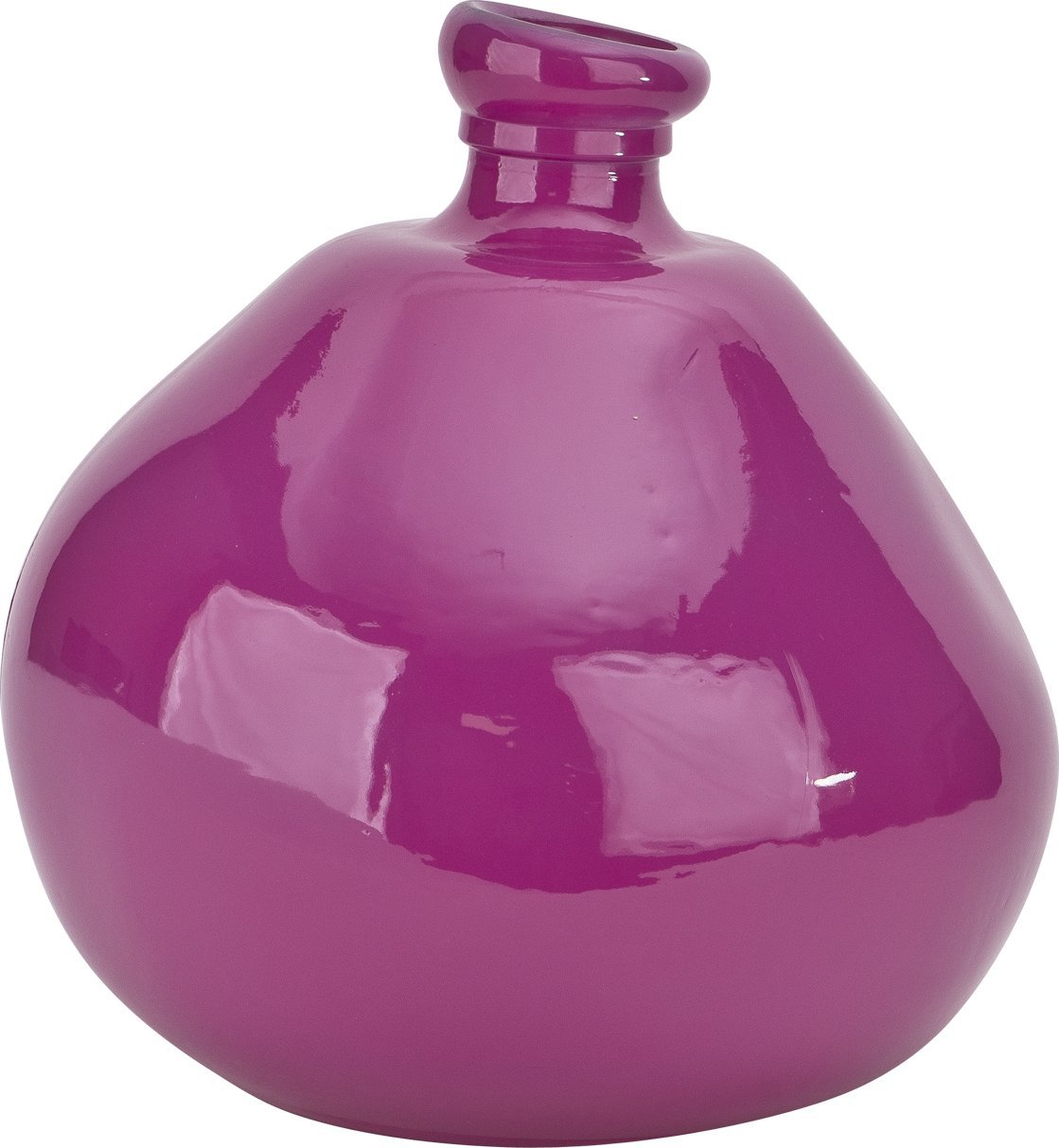 San Miguel Wazon szklany 32 cm różowy