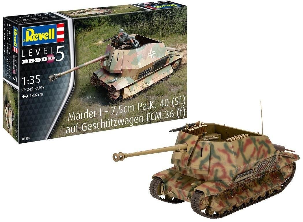 Revell Zestaw modelarski Marder I on FCM 36 Base