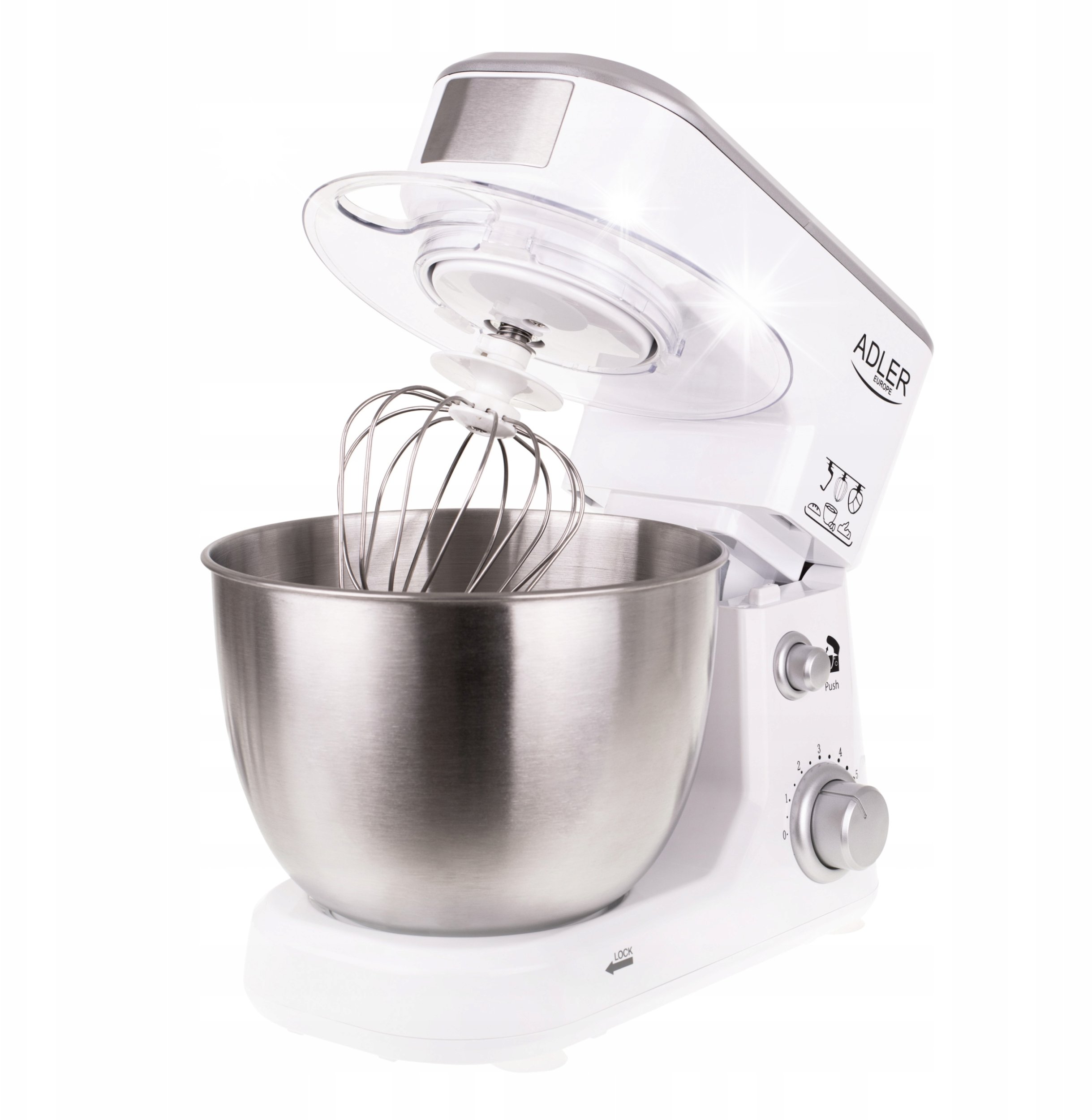 Robot planetarny Adler Robot planetarny mikser kuchenny 1000W misa 4L