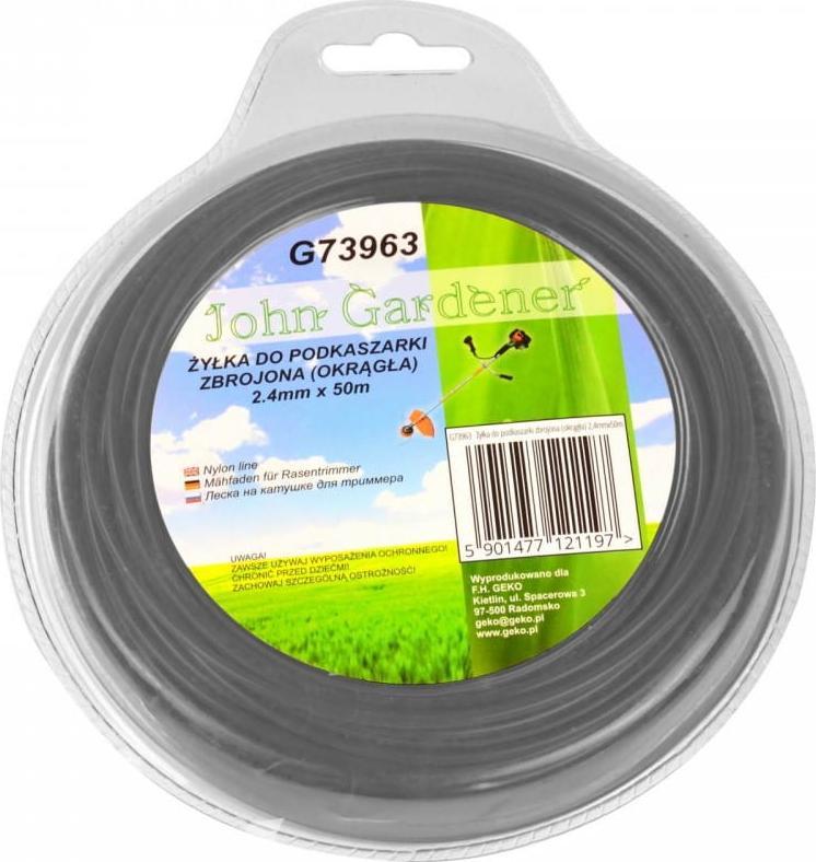 Geko Żyłka tnąca zbrojona (okrągła) 2,4mm (G73963)