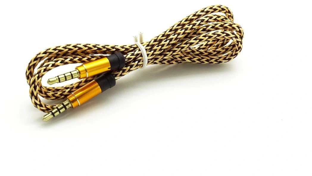 Kabel Boste Jack 3.5mm - Jack 3.5mm 1m złoty (LXO333 1)