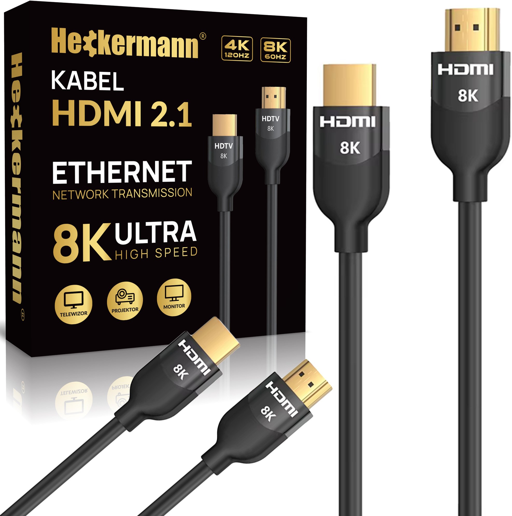 Kabel HDMI-HDMI Heckermann VH1124 2m
