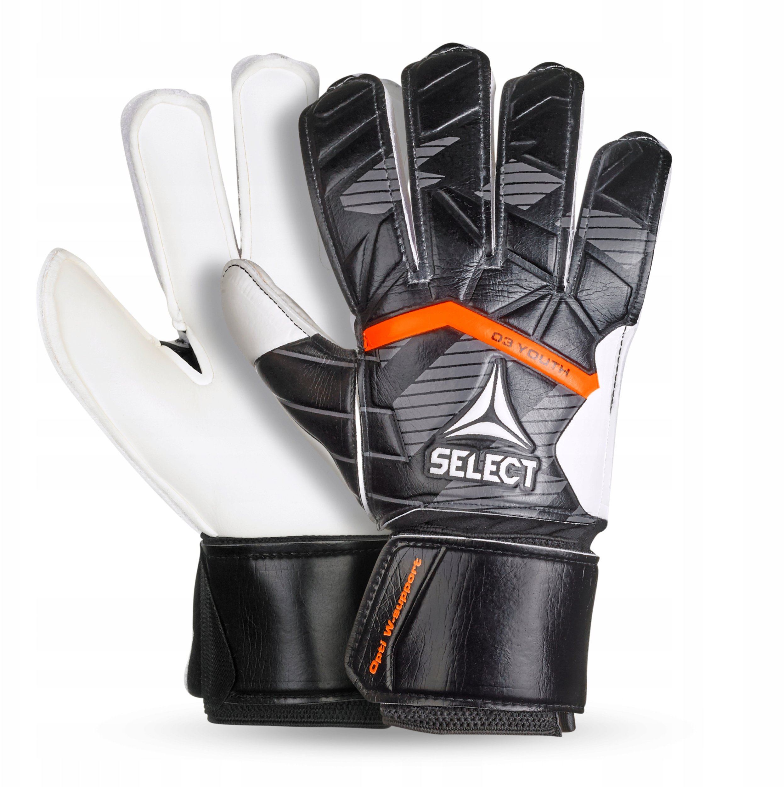 Select Rękawice bramkarskie 03 Youth Flat Cut Jr czarno-białe 19063 00