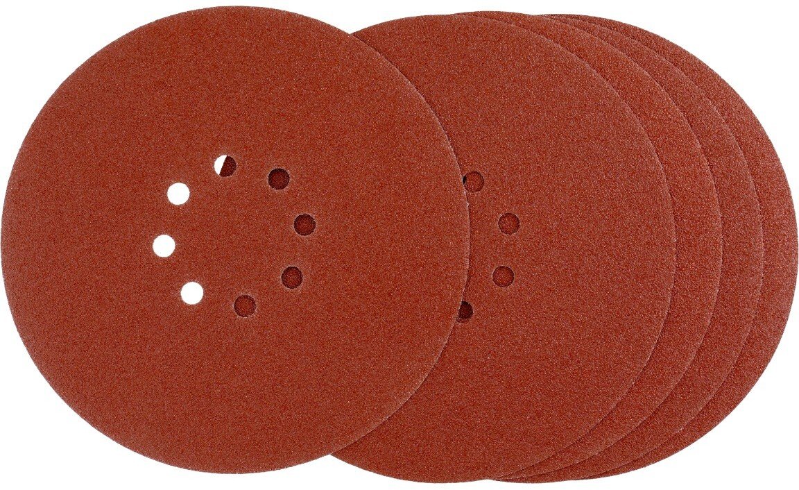 Drel DREL Krążki ścierne 225 mm P180 rzep 8 otworów 5 szt do szlifowania