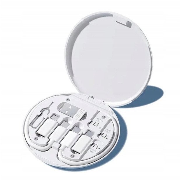 Verk Zestaw adapterów 5w1 szpilka do telefonu w etui usb-c micro usb usb typ a