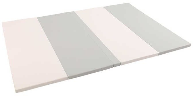 Interplastic materac gimnastyczny Satellite 200x100x4 cm czteroczęściowy - biało-szary