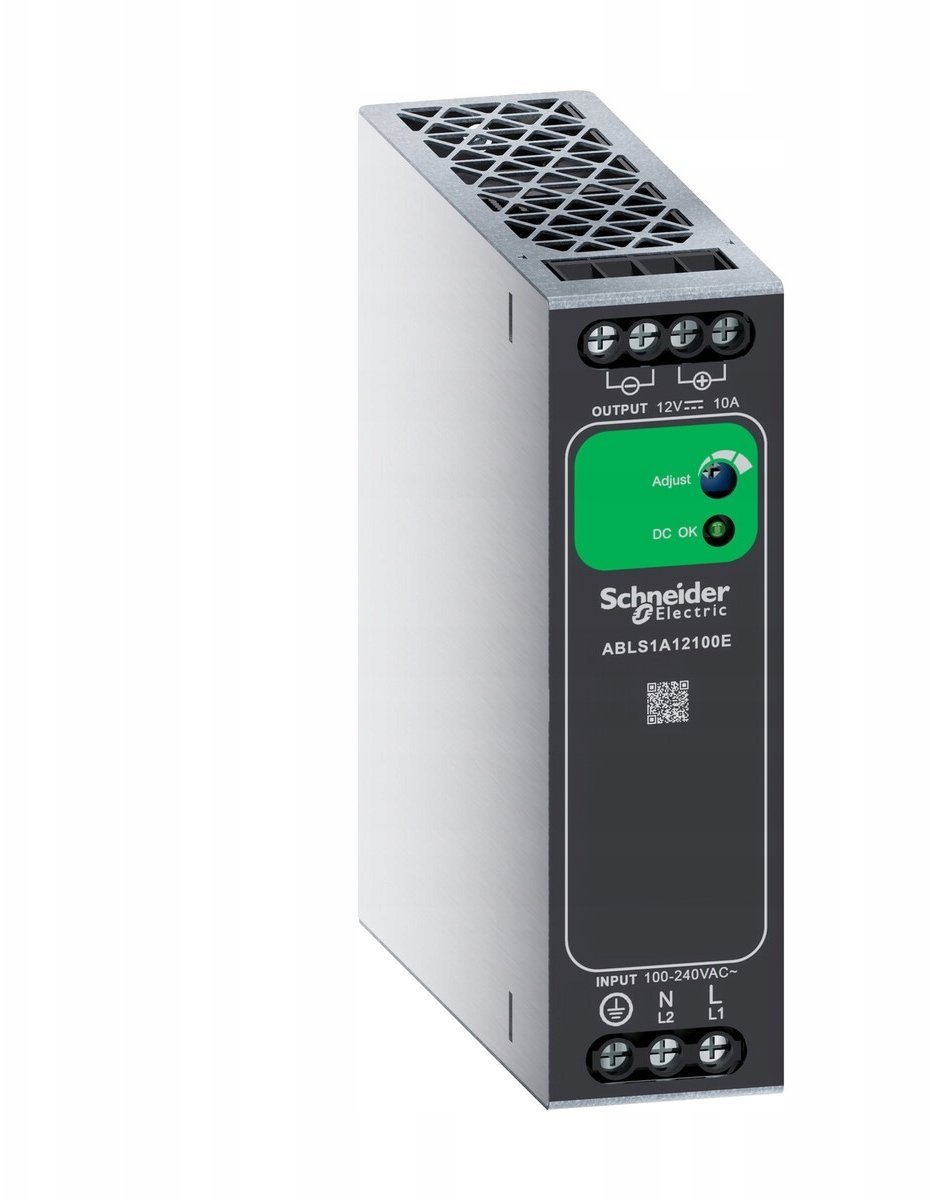 Schneider Jednofazowy zasilacz, zasilanie 200…240 V AC, wyjście 12 V DC, 120 W, DIN-rail, IP20, Easy...