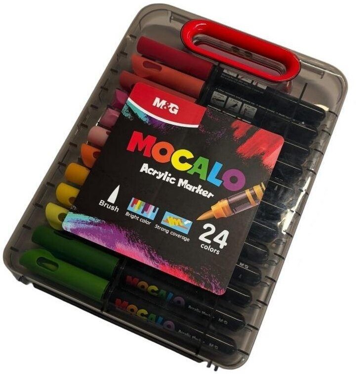MG Marker akrylowy pędzelkowy 24 kolory M&G
