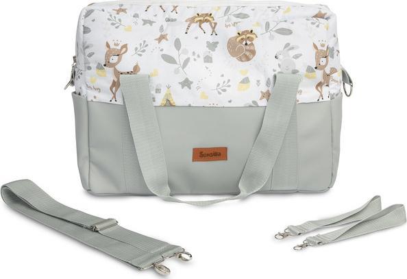 Sensillo Torba do wózka Leśna przygoda Biała 8623/8441