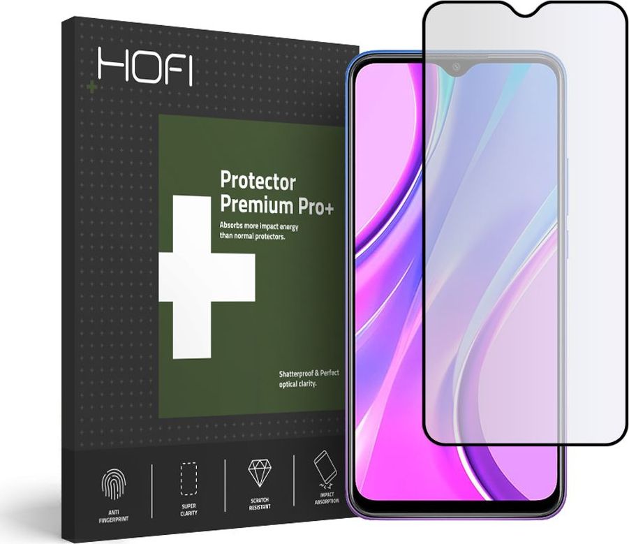 Hofi Glass SZKŁO HYBRYDOWE ULTRAFLEX GLASS XIAOMI REDMI 9 BLACK